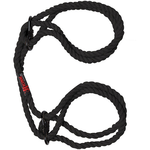 Kink - Hogtied - Bind & Tie - 6mm Hemp Wrist or Ankle Cuffs - Black
