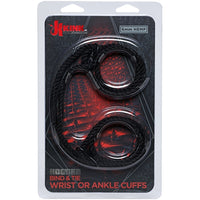 Kink - Hogtied - Bind & Tie - 6mm Hemp Wrist or Ankle Cuffs - Black