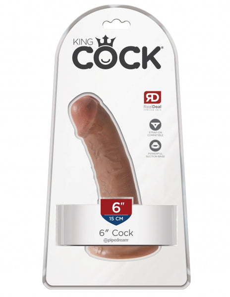 King Cock 6" Cock - Tan