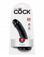 King Cock - 6" Cock Black