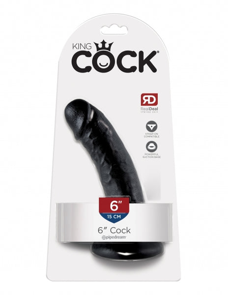 King Cock - 6" Cock Black